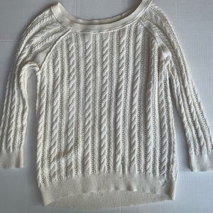 Off-white knit sweater only worn a few times